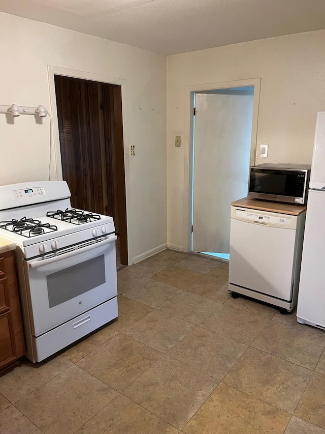 kitchen with white appliances