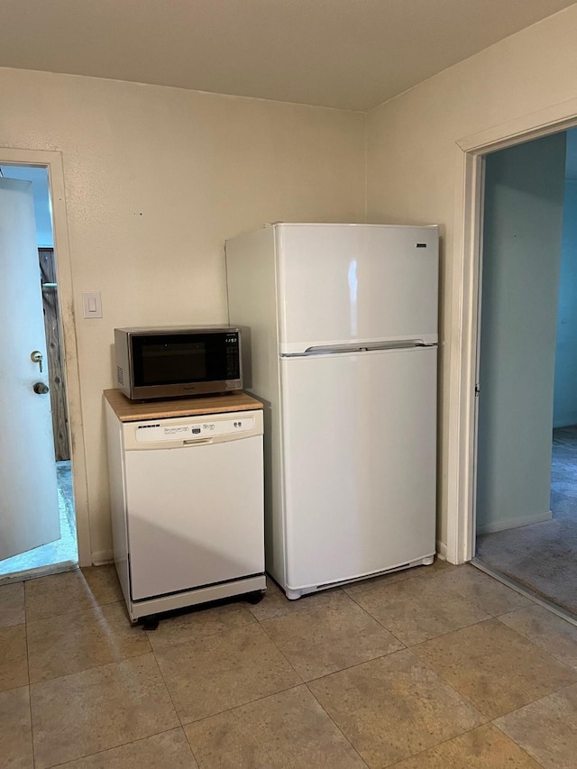 kitchen with white appliances