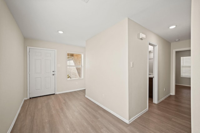 interior space featuring light hardwood / wood-style flooring