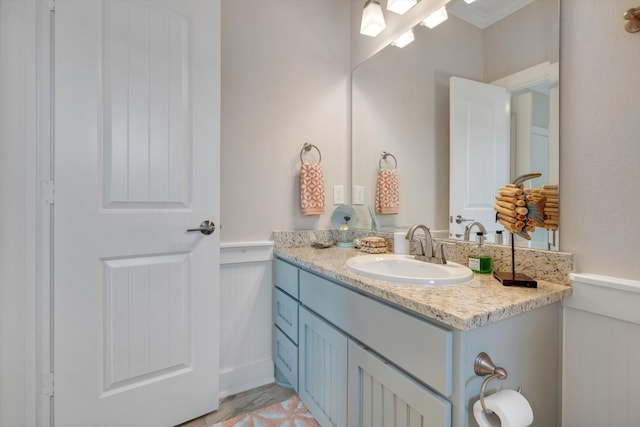 bathroom featuring vanity