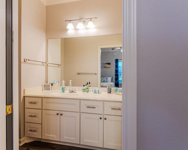 bathroom with vanity