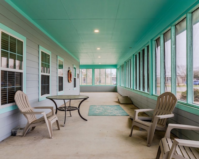 sunroom featuring plenty of natural light