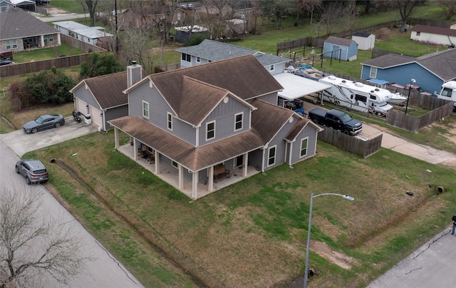 birds eye view of property