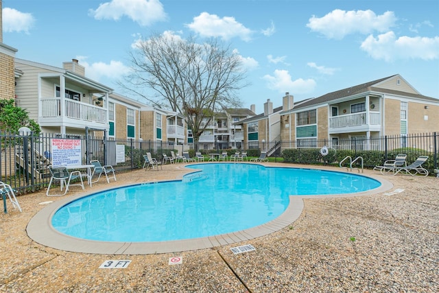 view of pool