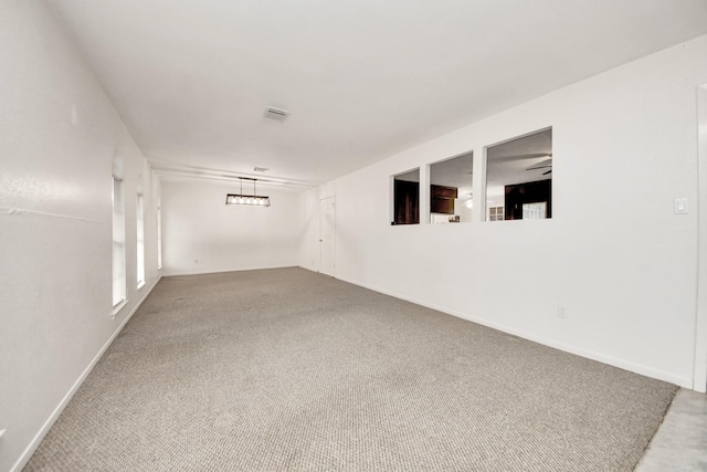 view of carpeted empty room