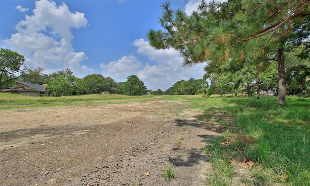 view of road featuring a rural view