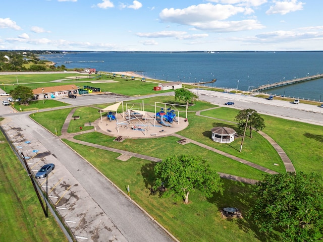 9 Bay Harbor Dr, La Porte, TX 77571 - drone / aerial view with a water view