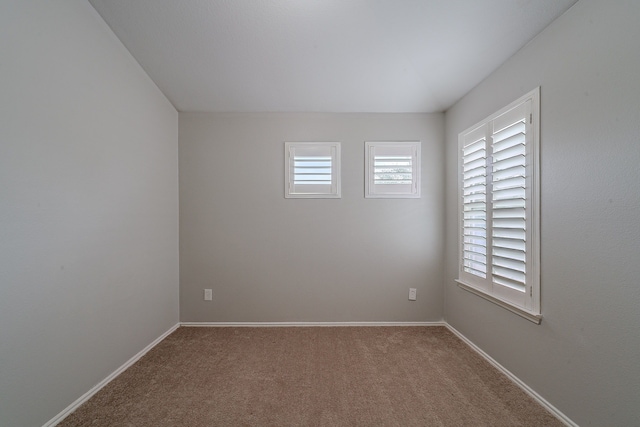 view of carpeted empty room