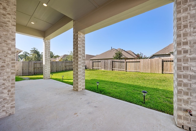 view of patio / terrace featuring a fenced backyard