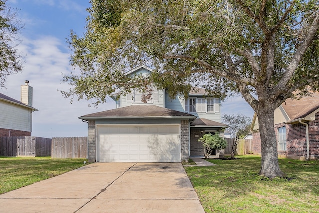 view of front of house with a front yard