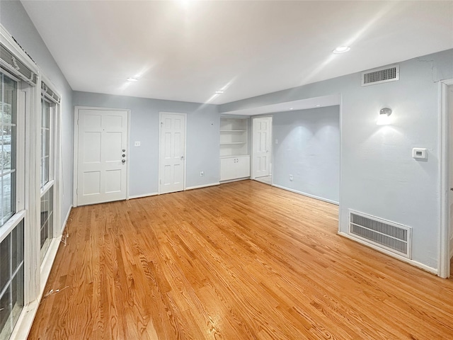 interior space featuring light hardwood / wood-style floors