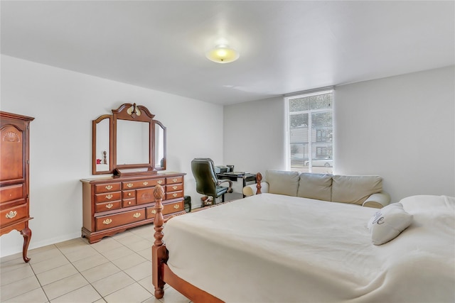 view of tiled bedroom