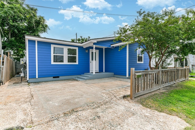 view of front of home