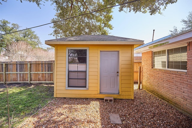 view of outbuilding