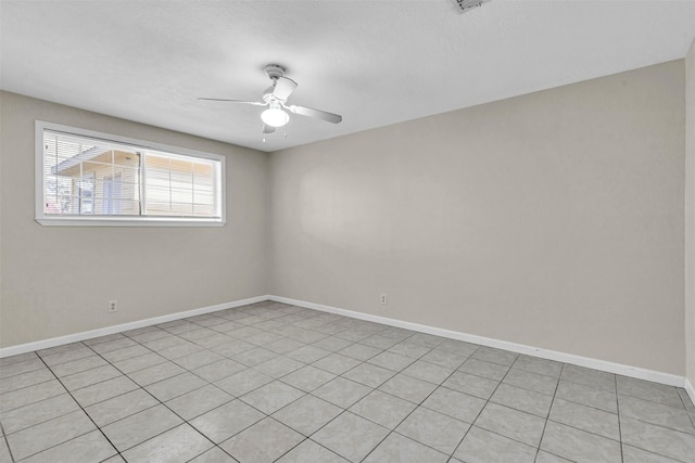 unfurnished room featuring ceiling fan