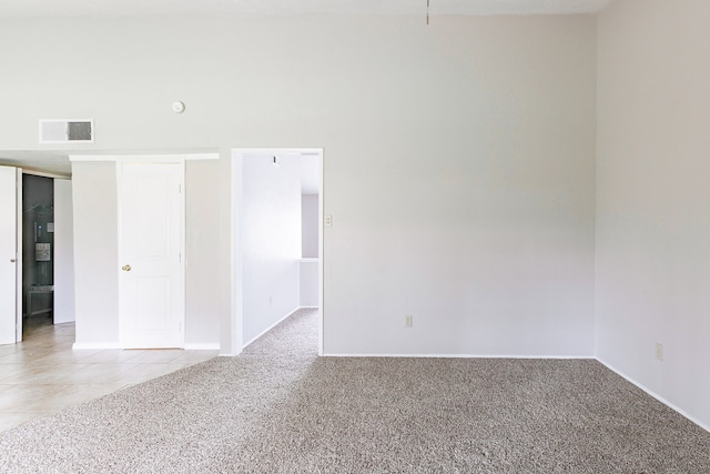 view of carpeted empty room