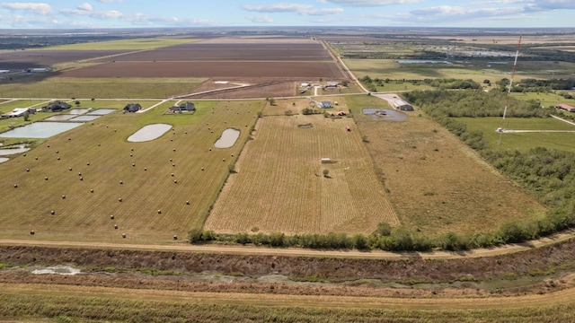 drone / aerial view featuring a rural view