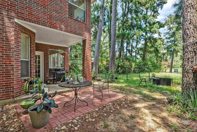 view of yard with a patio