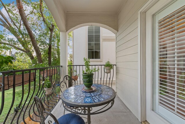 view of balcony