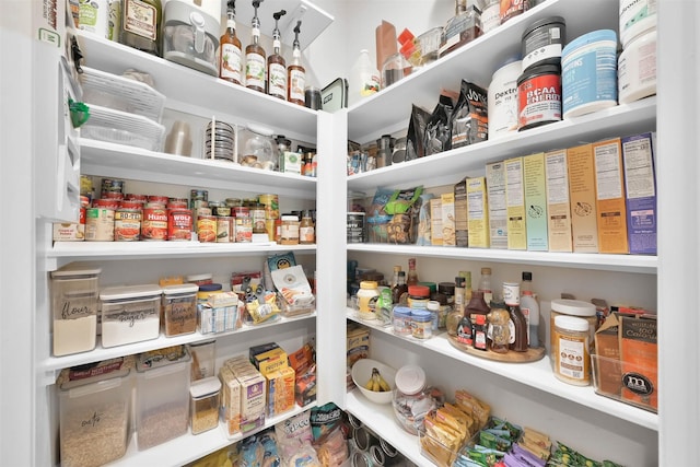 view of pantry