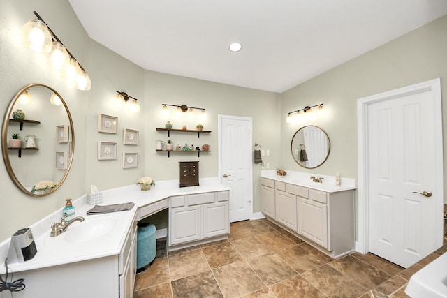 bathroom with vanity