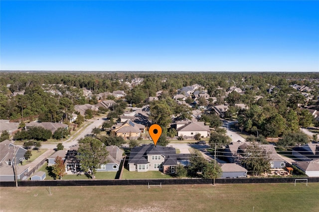 drone / aerial view featuring a residential view