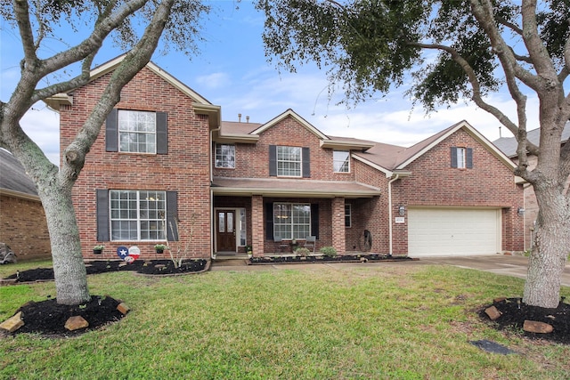 view of front facade with a front yard