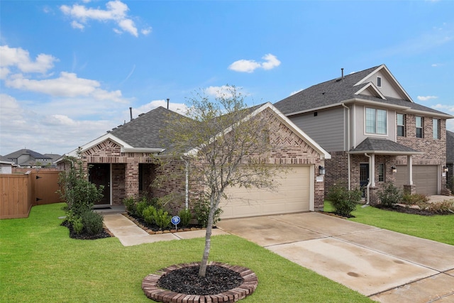 view of front of property with a front yard