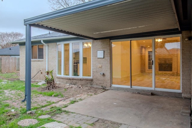 exterior space with a patio area