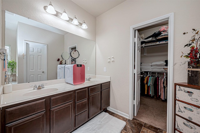 bathroom with vanity