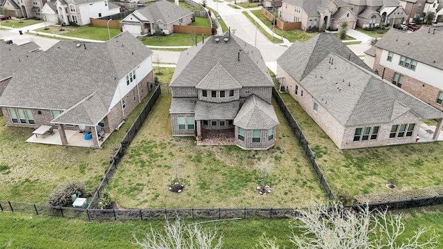 birds eye view of property featuring a residential view