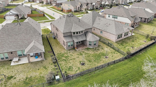 birds eye view of property featuring a residential view