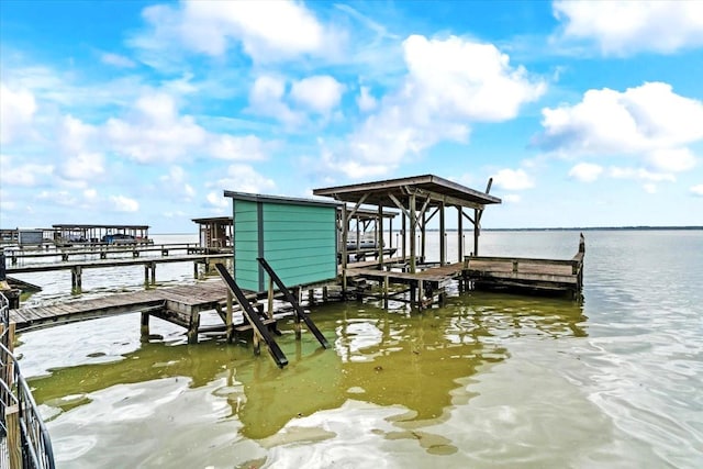 308 Lakeshore S, Onalaska, TX 77360 - view of dock with a water view and boat lift
