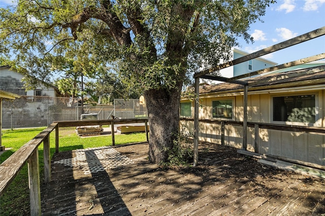 exterior space with a deck