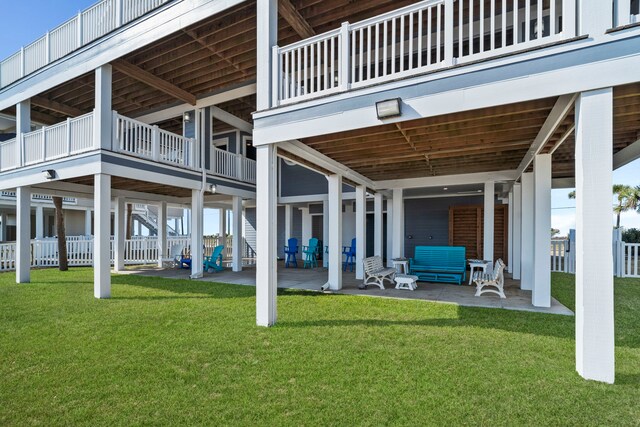 19307 Shores Dr, Galveston, TX 77554 - view of patio / terrace featuring an outdoor living space