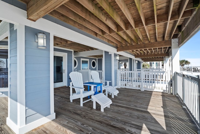 19307 Shores Dr, Galveston, TX 77554 - view of deck