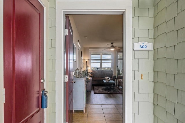 interior space featuring tile patterned floors