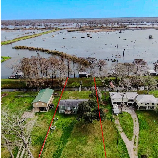 29331 County Rd 25, Damon, TX 77430 - birds eye view of property with a water view