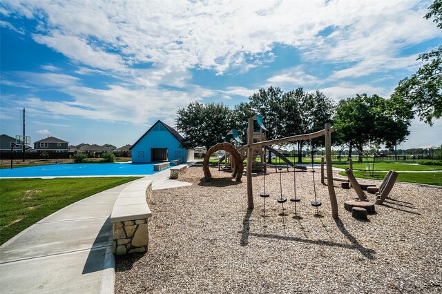 23506 Daisy Grubber Ln, Hockley, TX 77447 - community play area featuring a lawn