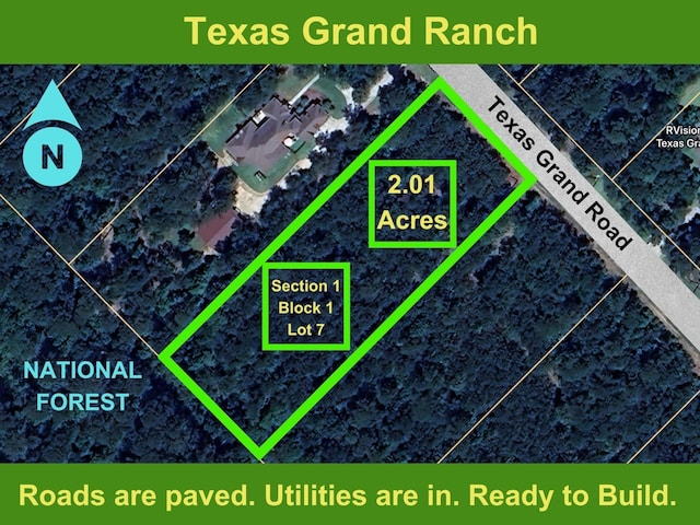 1-1-7 Texas Grand Rd, Huntsville TX, 77340 land for sale