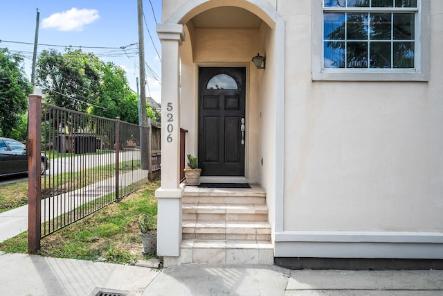 view of entrance to property