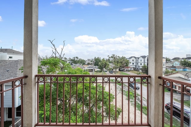 view of balcony