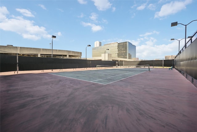 view of tennis court