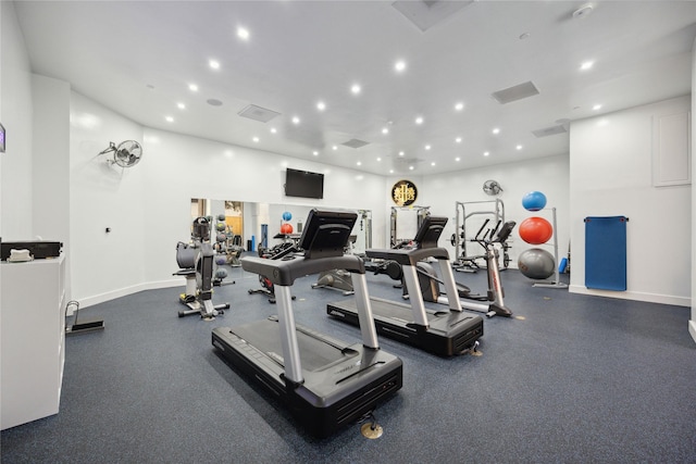 view of exercise room