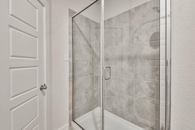 bathroom with walk in shower