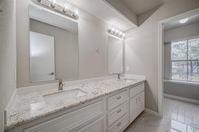 bathroom featuring vanity