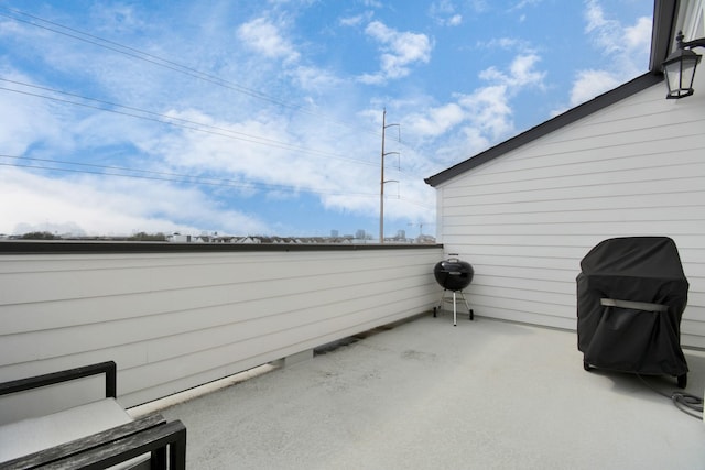 view of patio featuring area for grilling