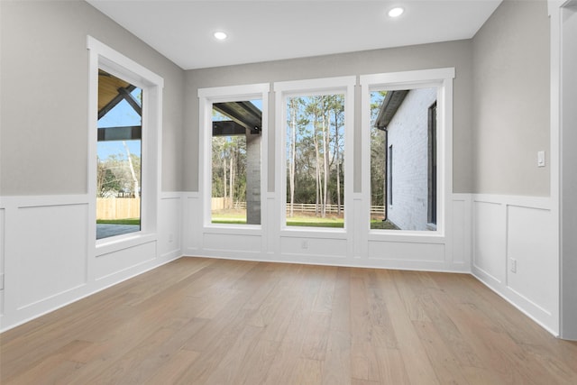 interior space featuring light hardwood / wood-style flooring