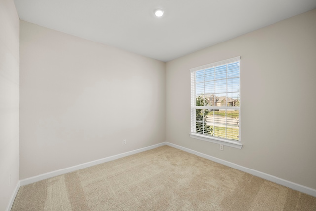 empty room with light carpet