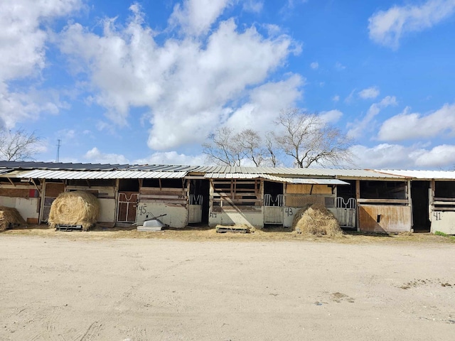 view of stable